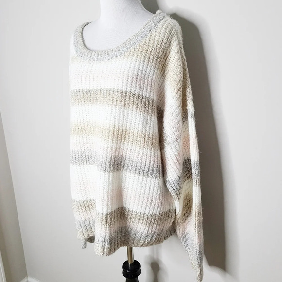 NWT Adyson Parker Striped Pullover Knit Sweater 2X - Picture 3 of 9